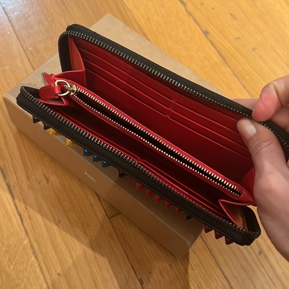 Christian louboutin multicolor stud wallet. - Picture 3 of 5